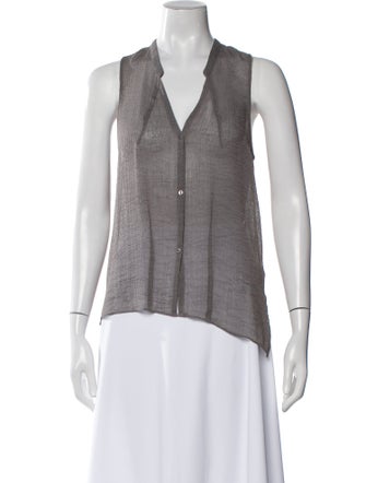 Helmut Lang V-Neck Sleeveless Top