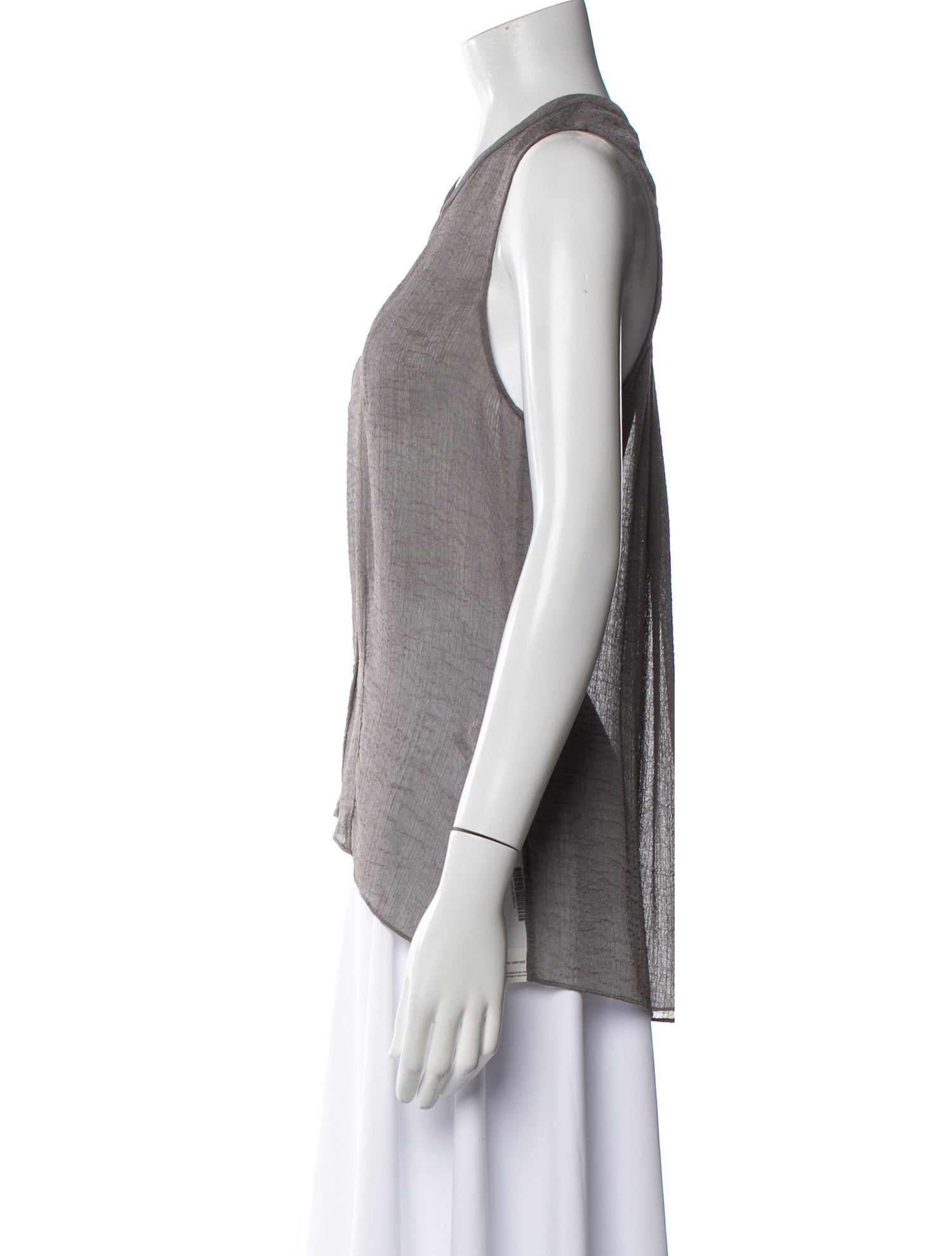 Helmut Lang V-Neck Sleeveless Top