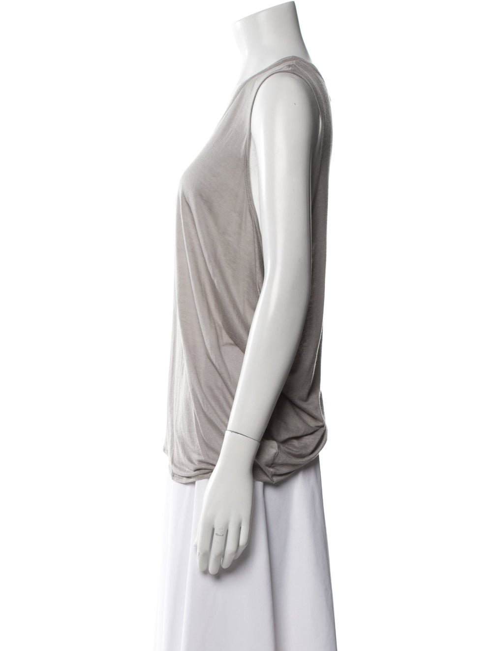 Helmut Lang Tank Top Grey Scoop Neck - image 2