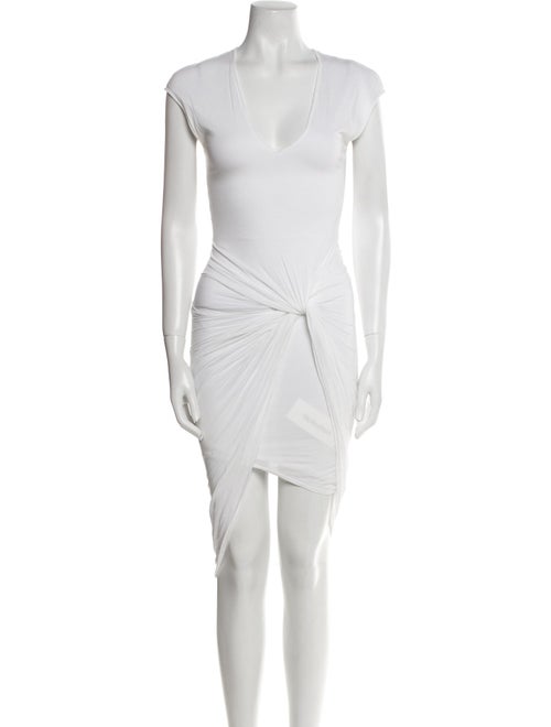 Helmut Lang V-Neck Knee-Length Dress