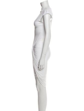 Helmut Lang V-Neck Knee-Length Dress