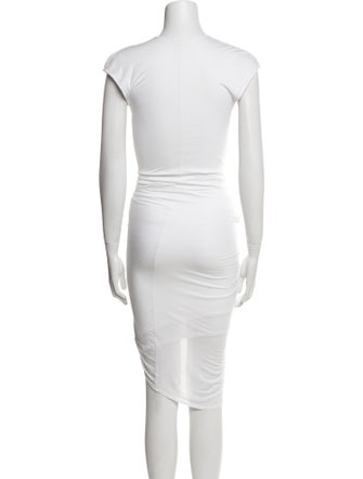 Helmut Lang V-Neck Knee-Length Dress