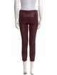 Helmut Lang Lamb Leather Skinny Leg Pants