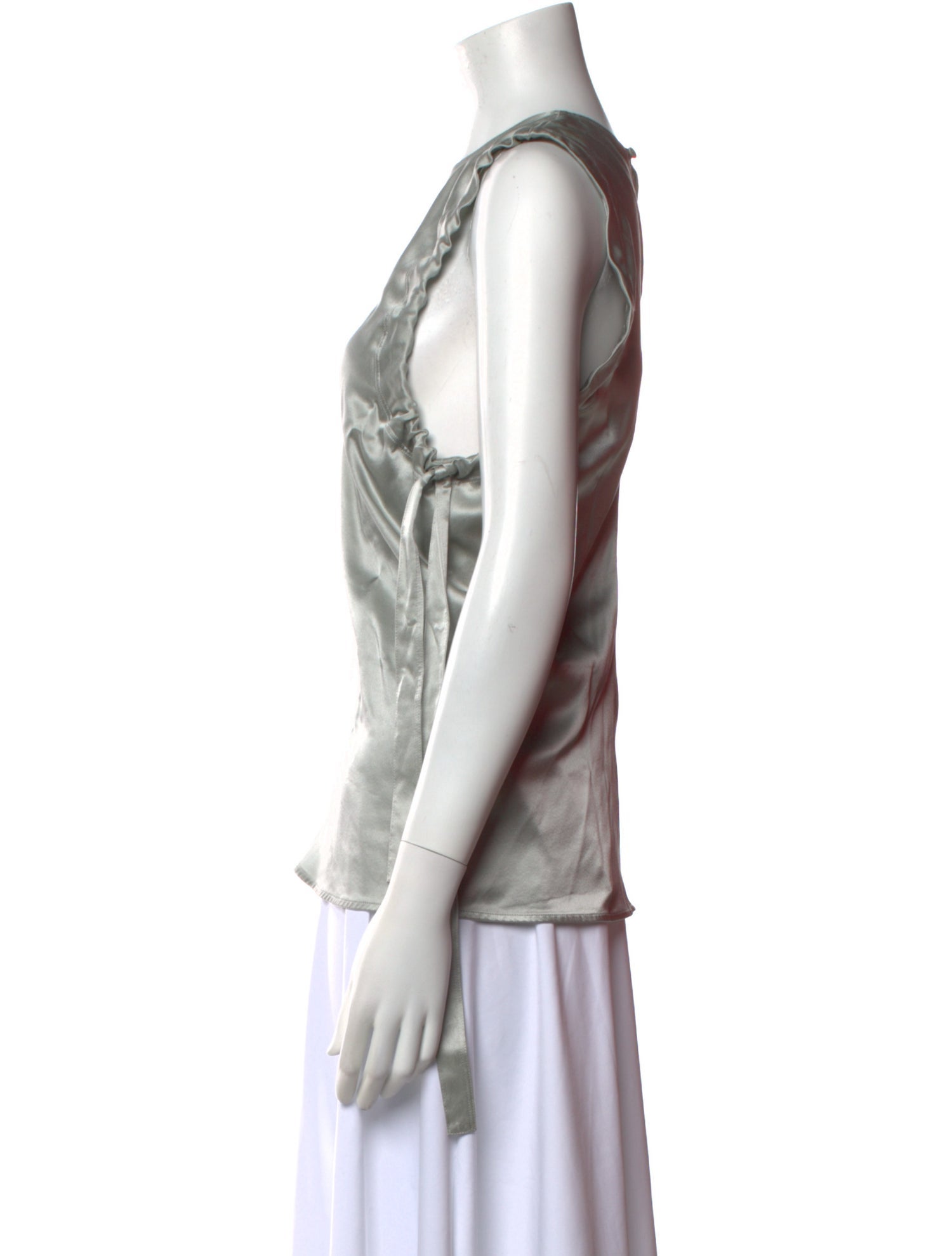 Helmut Lang Silk Crew Neck Top w/ Tags