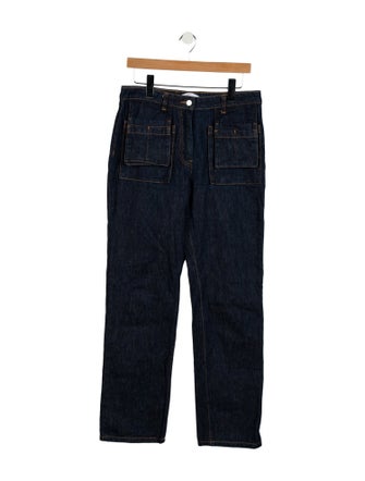 Helmut Lang Mid-Rise Straight Leg Jeans