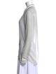 Helmut Lang V-Neck Long Sleeve Button-Up Top