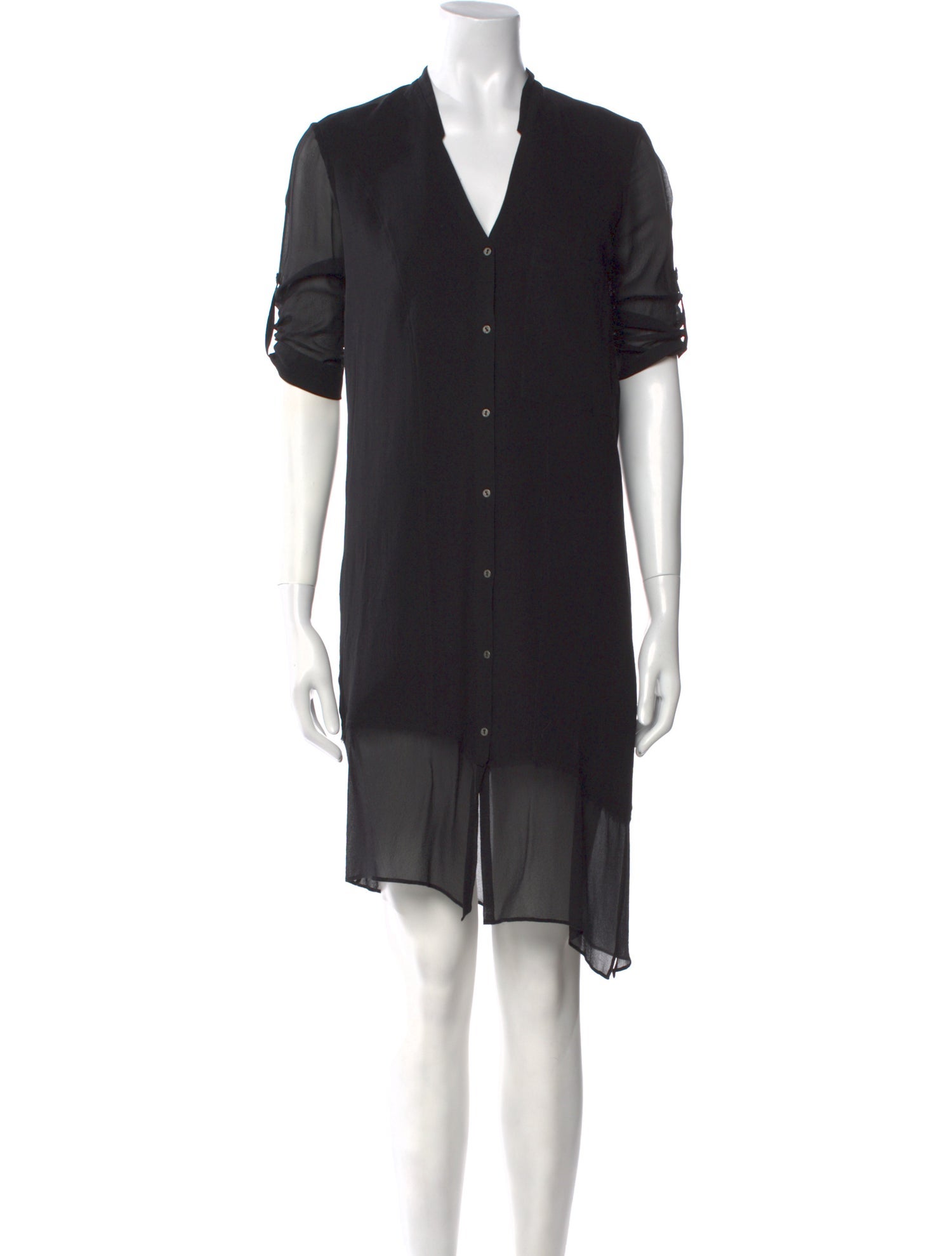 Helmut Lang Silk Knee-Length Dress