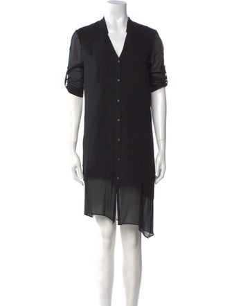 Helmut Lang Silk Knee-Length Dress