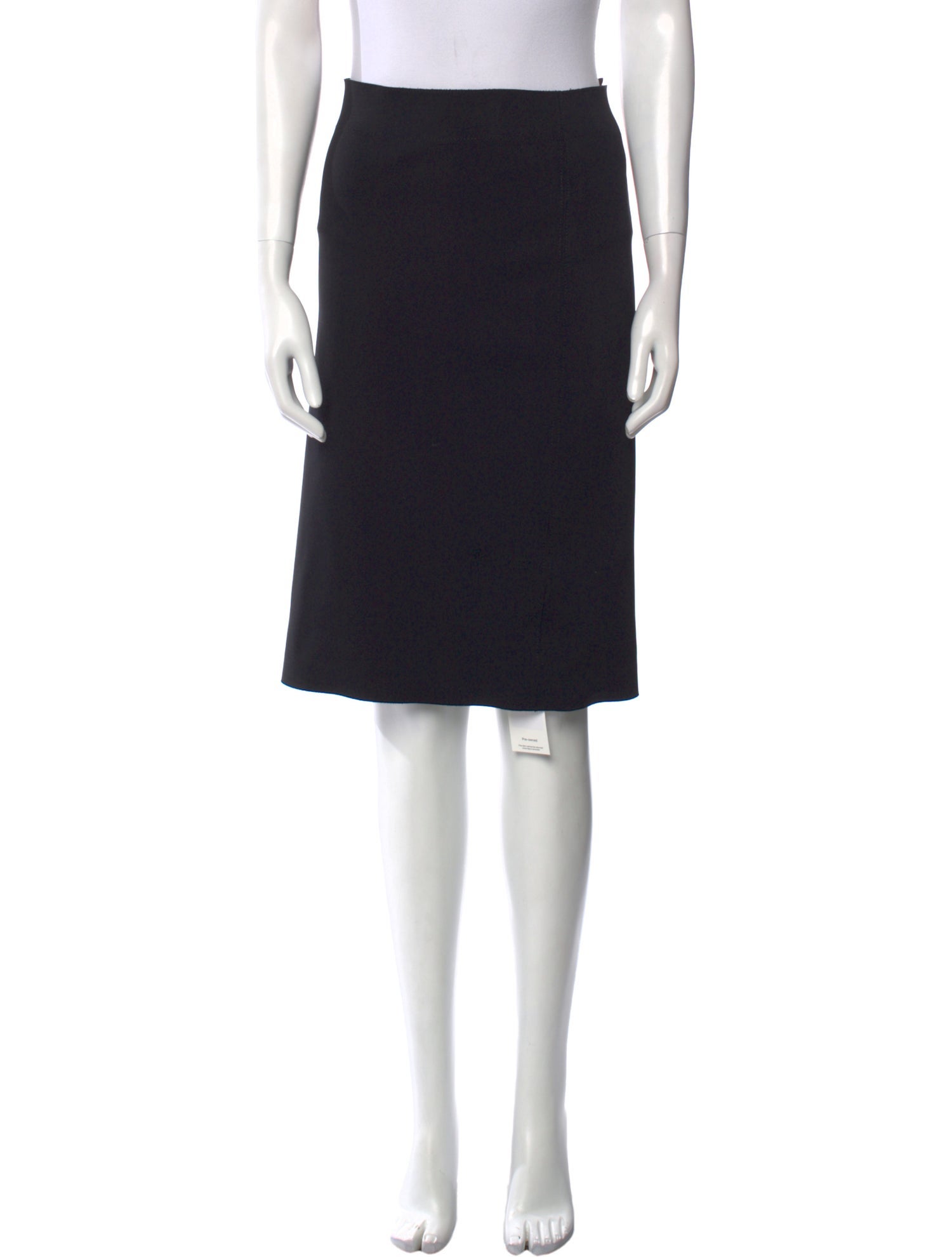 Helmut Lang Cutout Accent Knee-Length Skirt