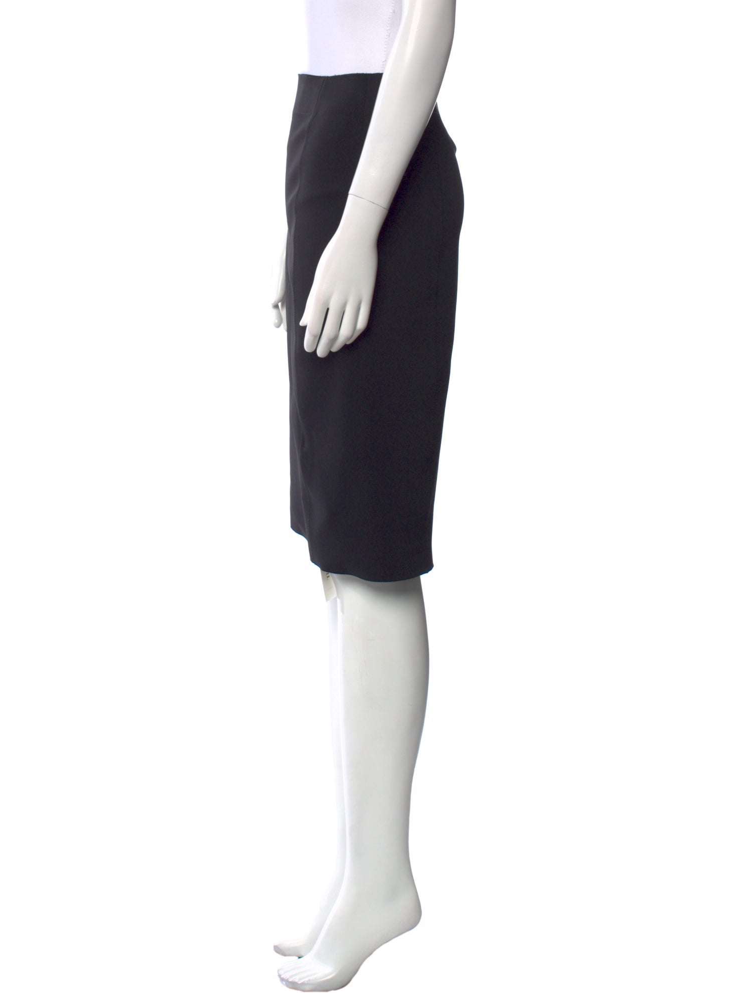 Helmut Lang Cutout Accent Knee-Length Skirt