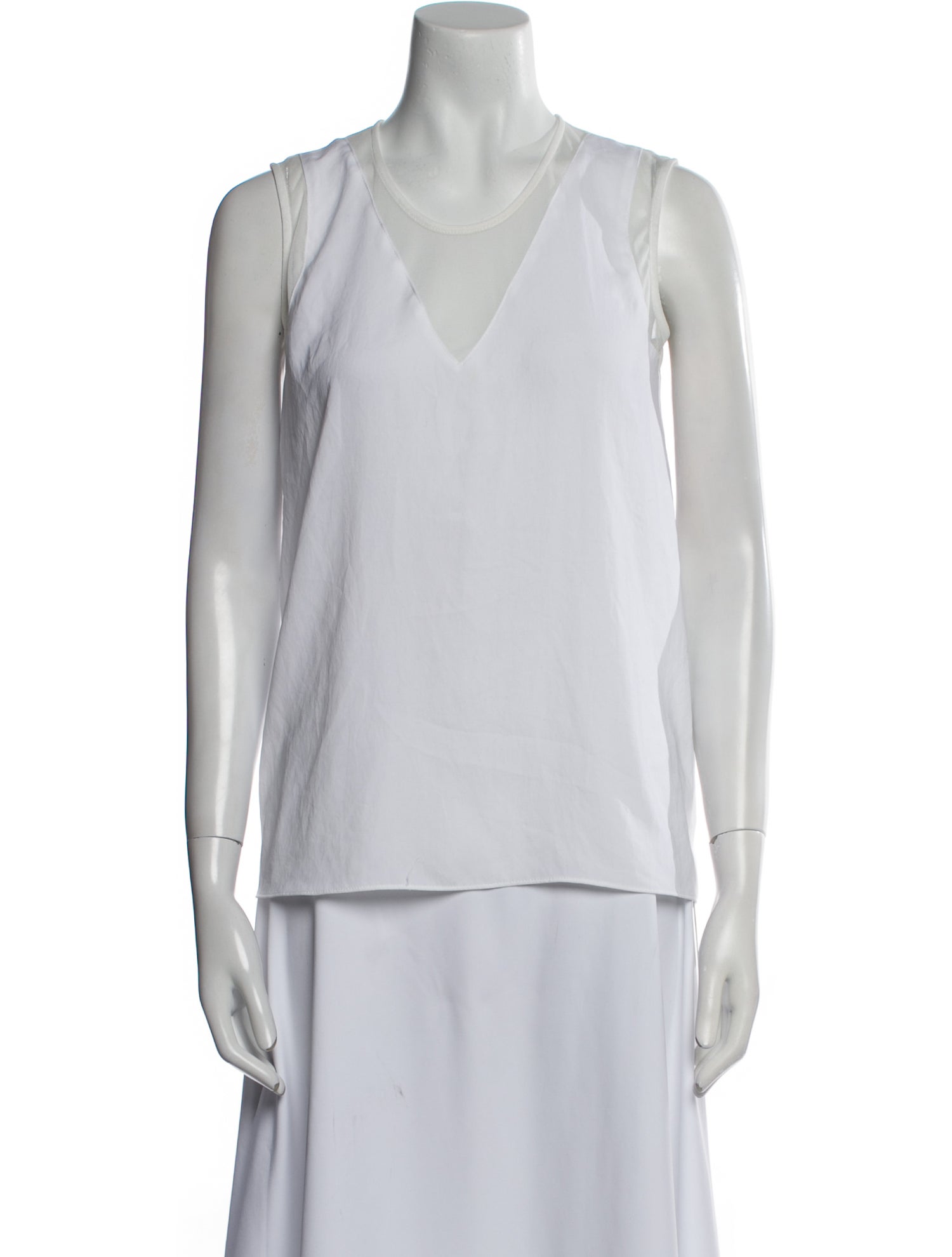 Helmut Lang V-Neck Sleeveless Top