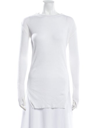 Helmut Lang Bateau Neckline Long Sleeve Tunic