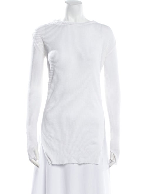 Helmut Lang Bateau Neckline Long Sleeve Tunic