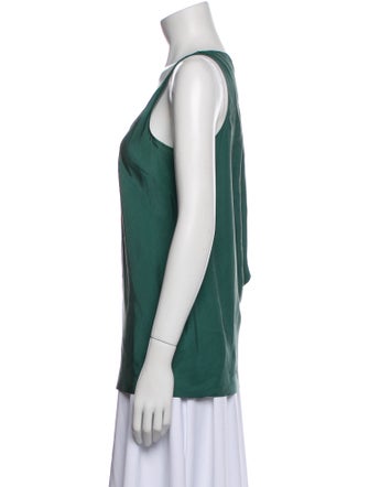 Helmut Lang Silk Scoop Neck Top