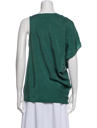 Helmut Lang Silk Scoop Neck Top