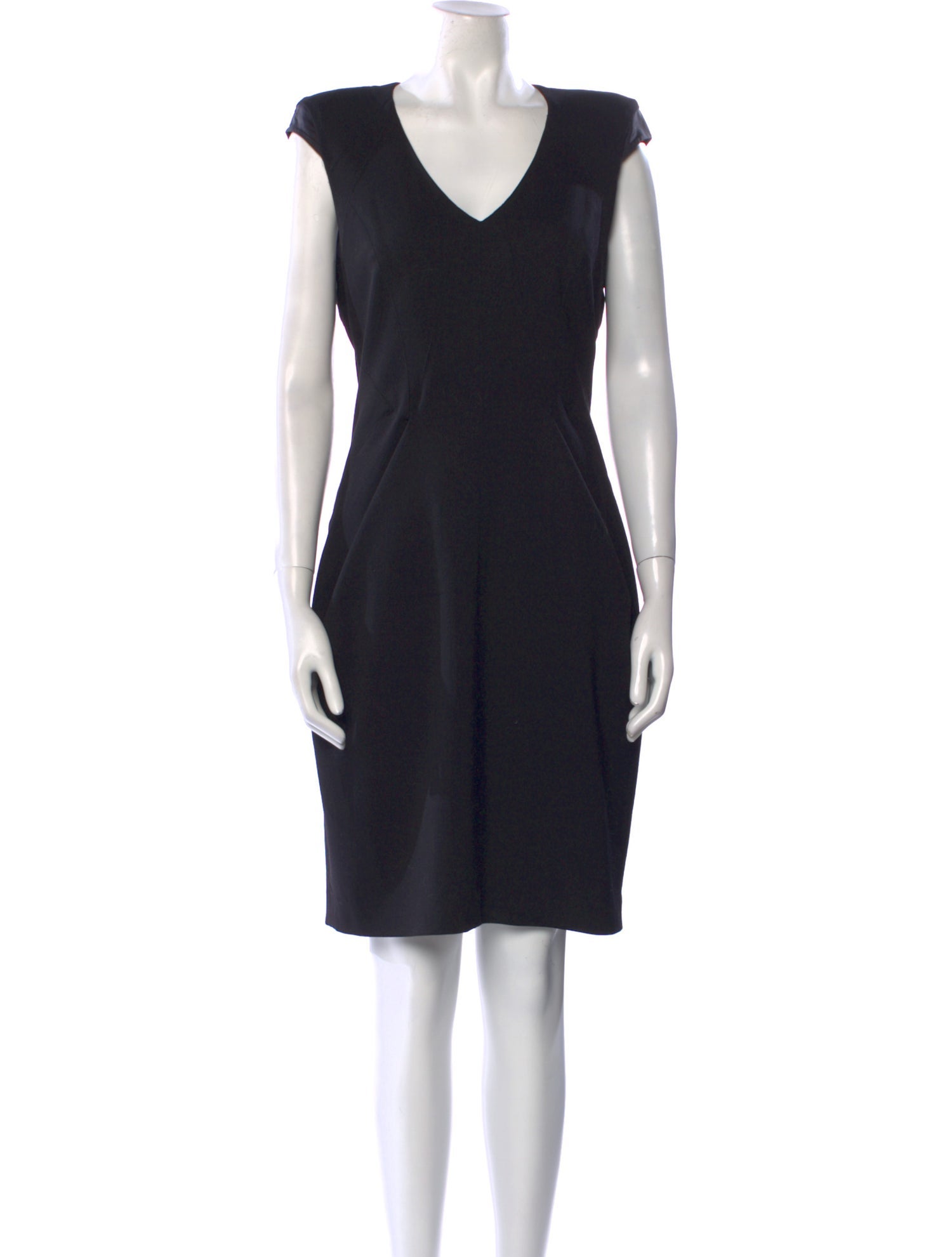 Helmut Lang Virgin Wool Knee-Length Dress