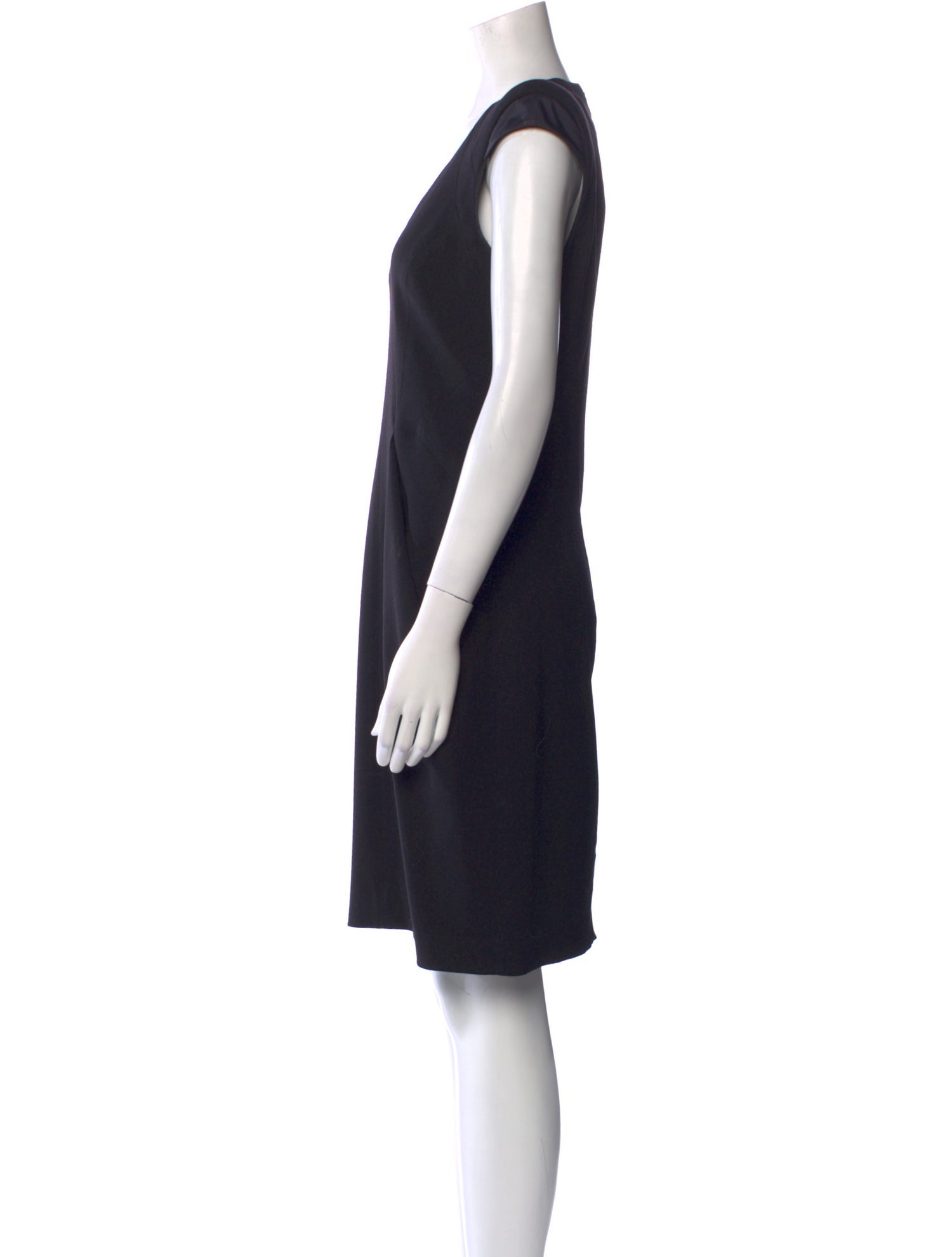 Helmut Lang Virgin Wool Knee-Length Dress