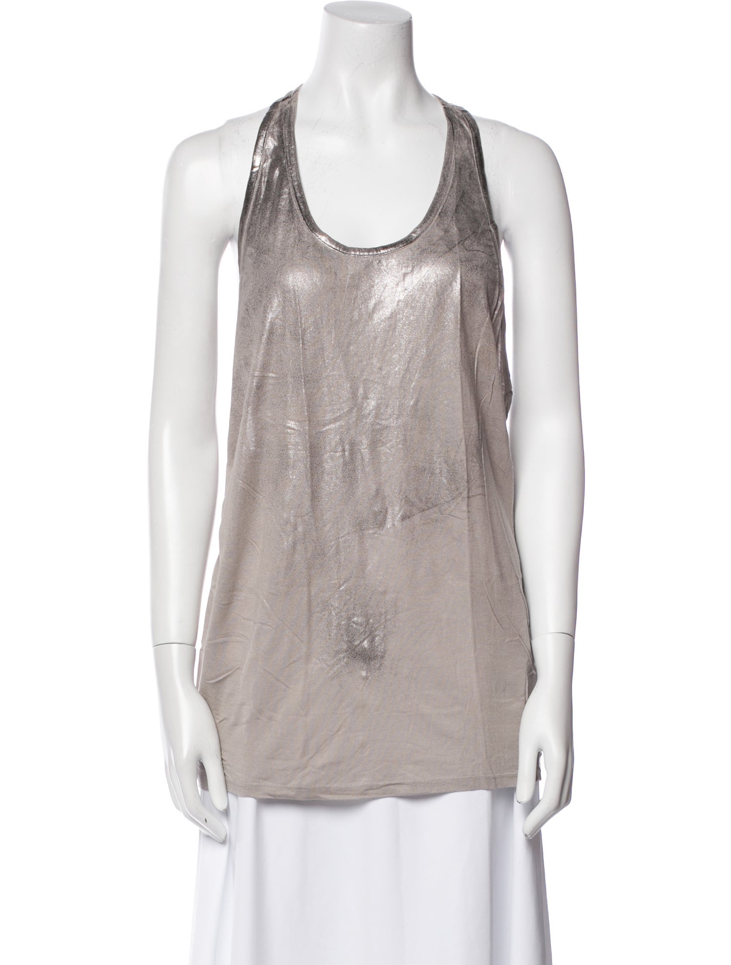 Helmut Lang Scoop Neck Sleeveless Top