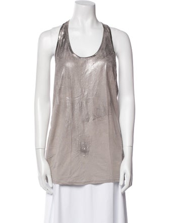 Helmut Lang Scoop Neck Sleeveless Top