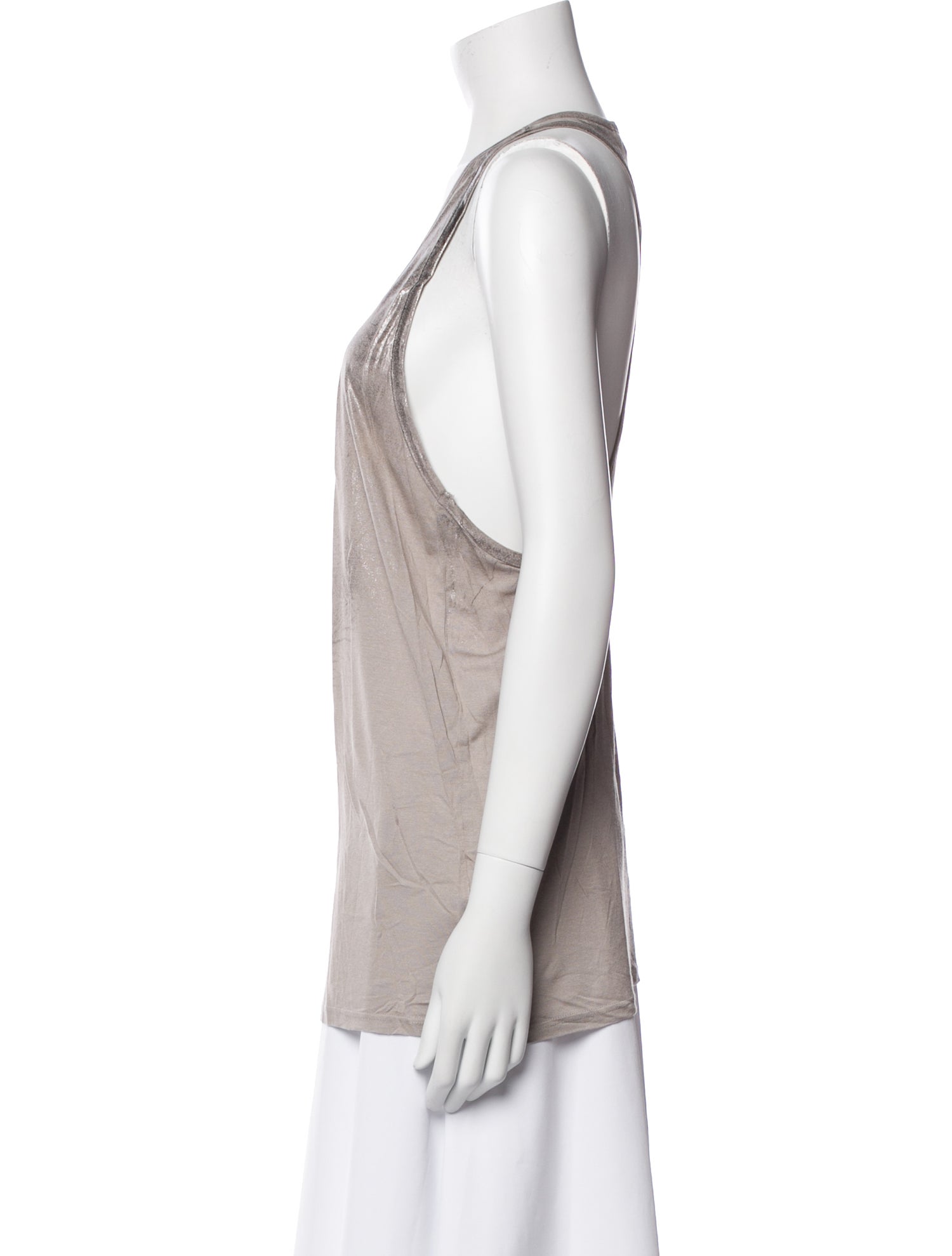 Helmut Lang Scoop Neck Sleeveless Top