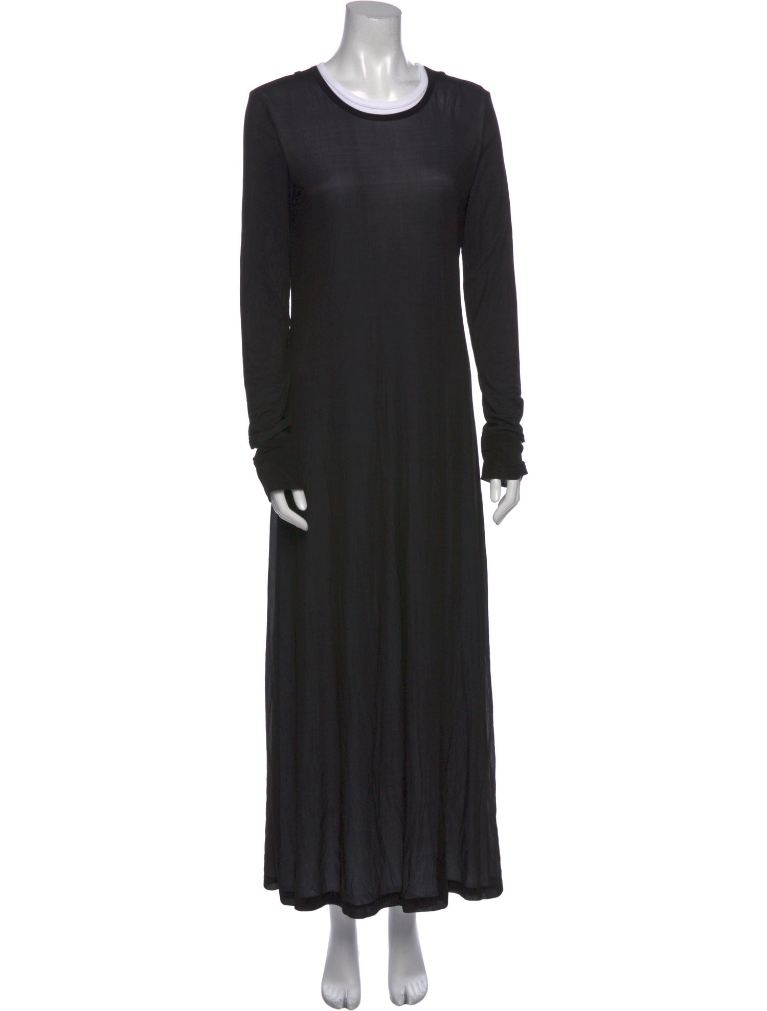 Helmut Lang Crew Neck Long Dress