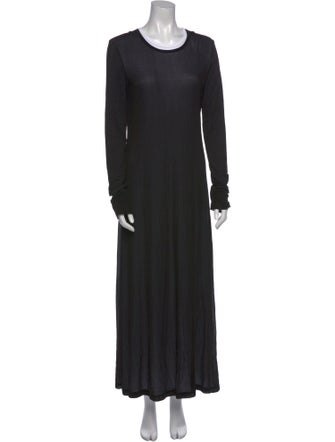 Helmut Lang Crew Neck Long Dress