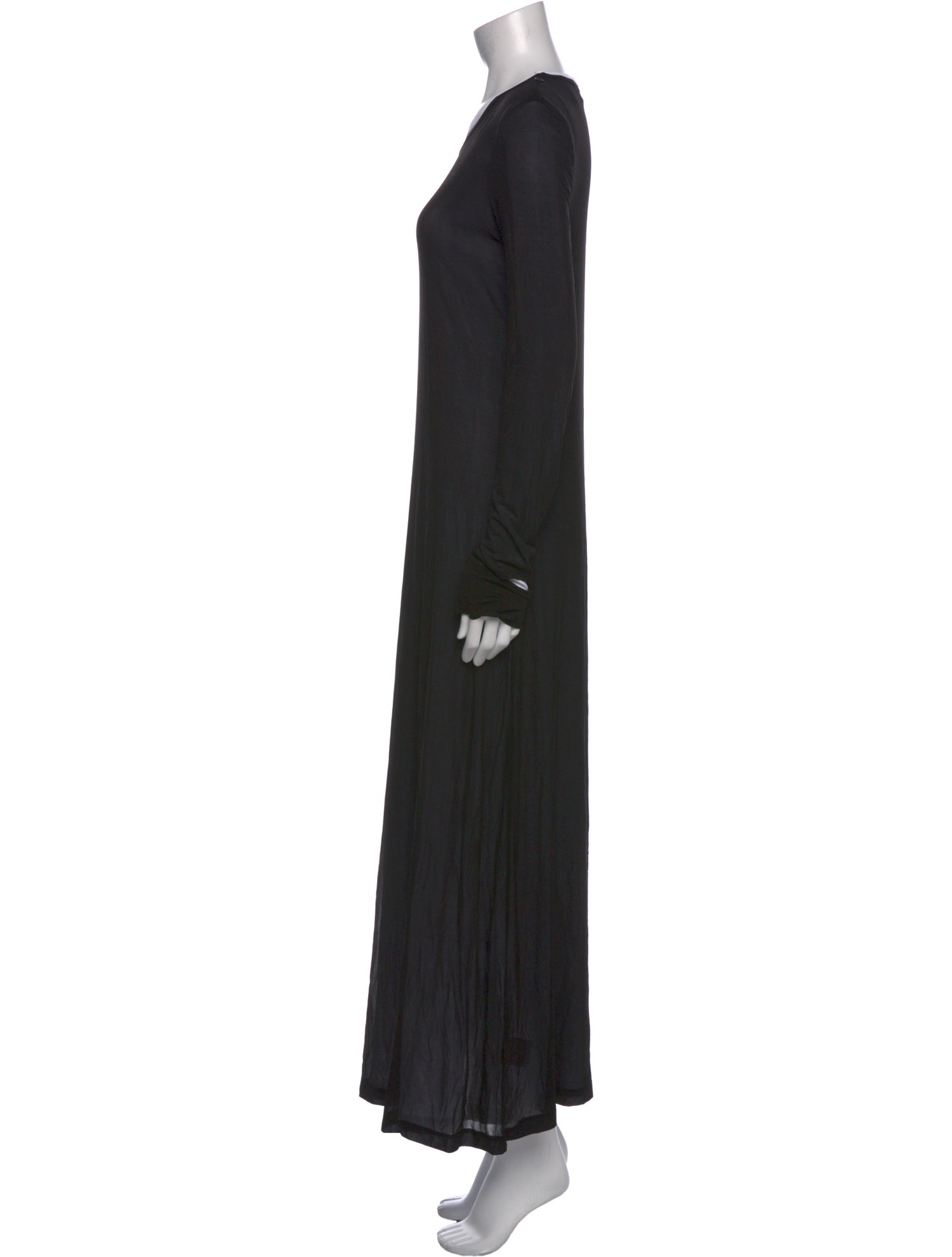 Helmut Lang Crew Neck Long Dress