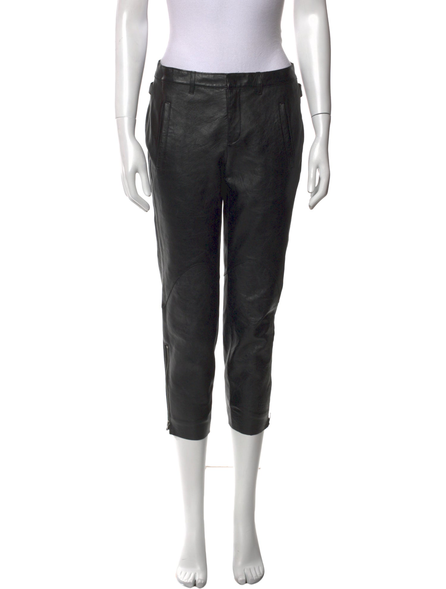 Helmut Lang Lamb Leather Straight Leg Pants