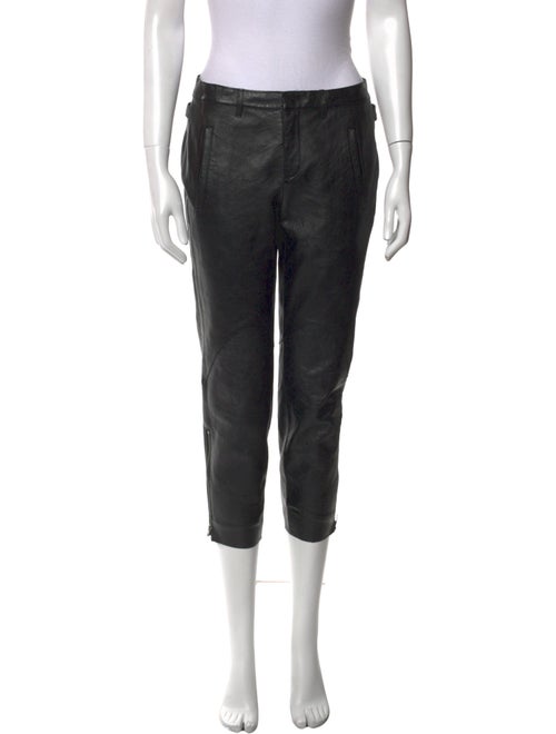 Helmut Lang Lamb Leather Straight Leg Pants