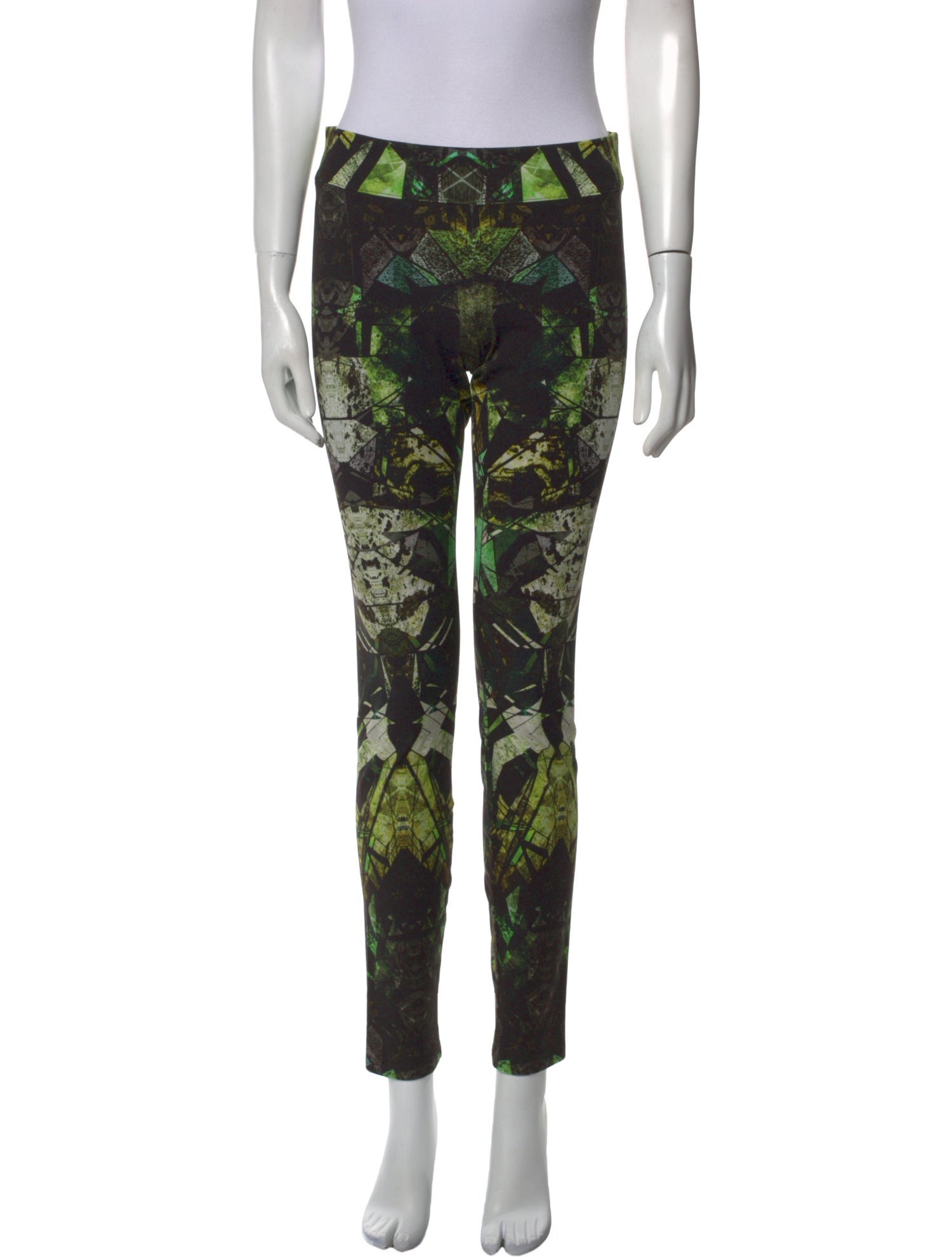 Helmut Lang Printed Skinny Leg Pants