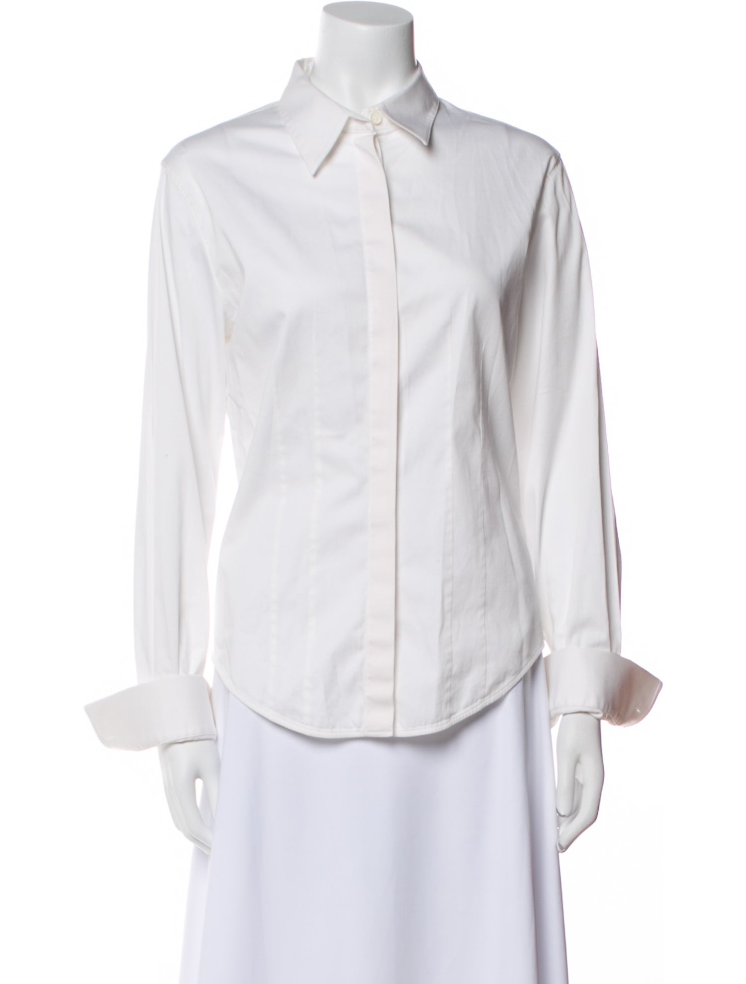 Helmut Lang Long Sleeve Button-Up Top