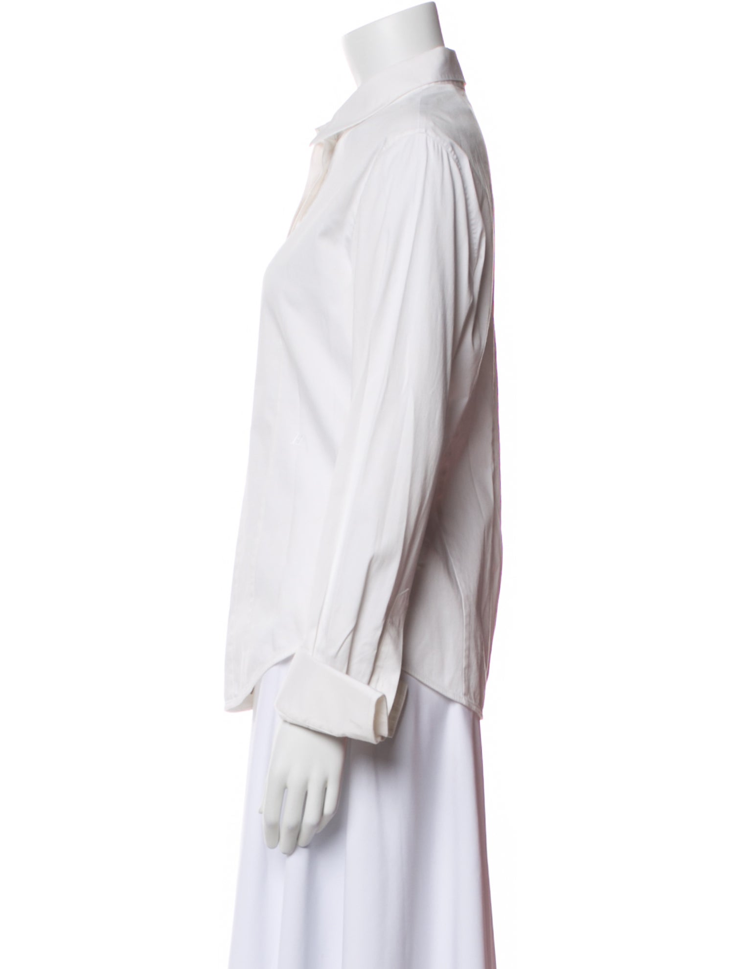Helmut Lang Long Sleeve Button-Up Top