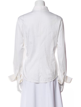 Helmut Lang Long Sleeve Button-Up Top