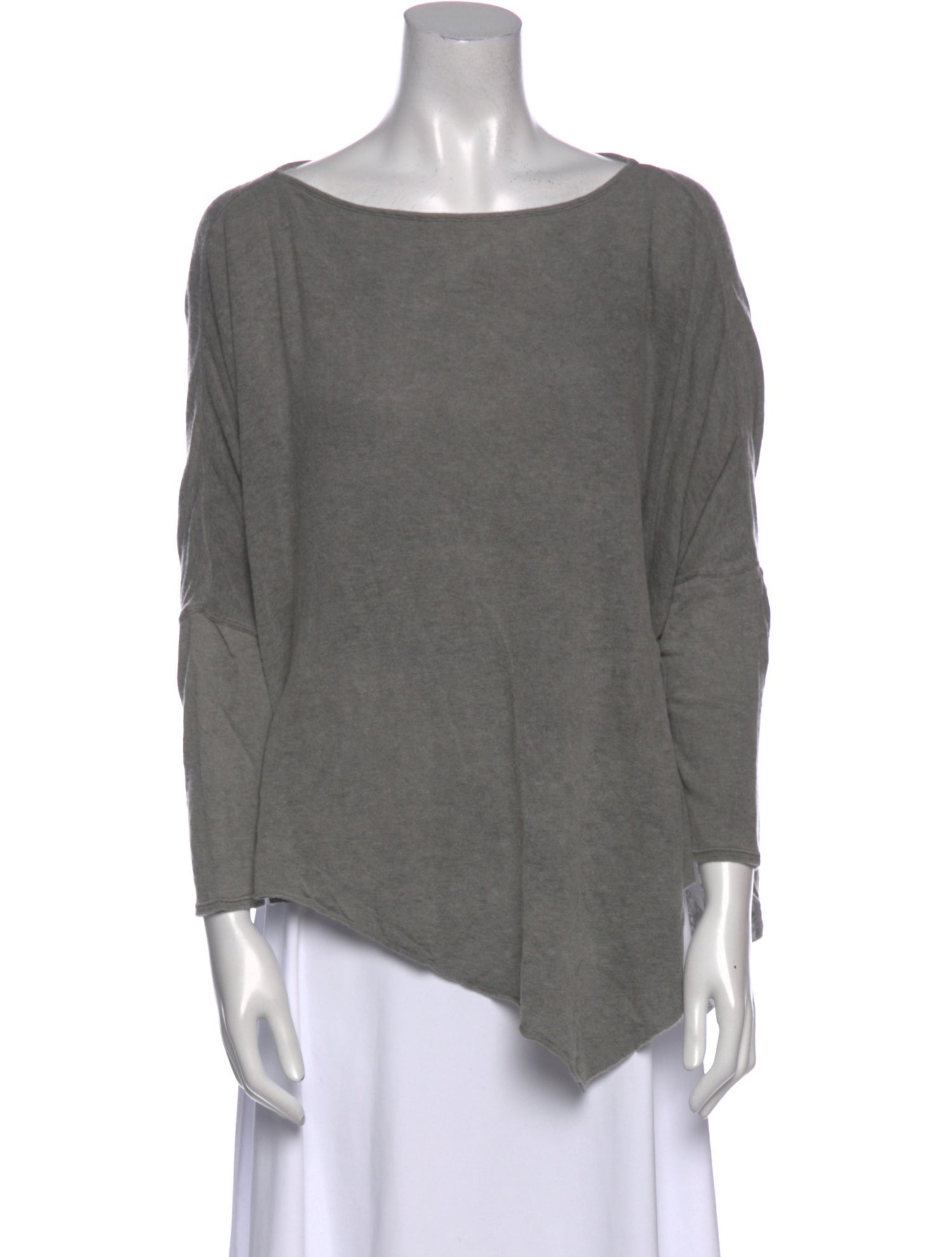 Helmut Lang Scoop Neck Three-Quarter Sleeve Top