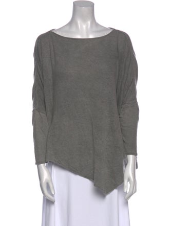 Helmut Lang Scoop Neck Three-Quarter Sleeve Top