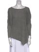 Helmut Lang Scoop Neck Three-Quarter Sleeve Top