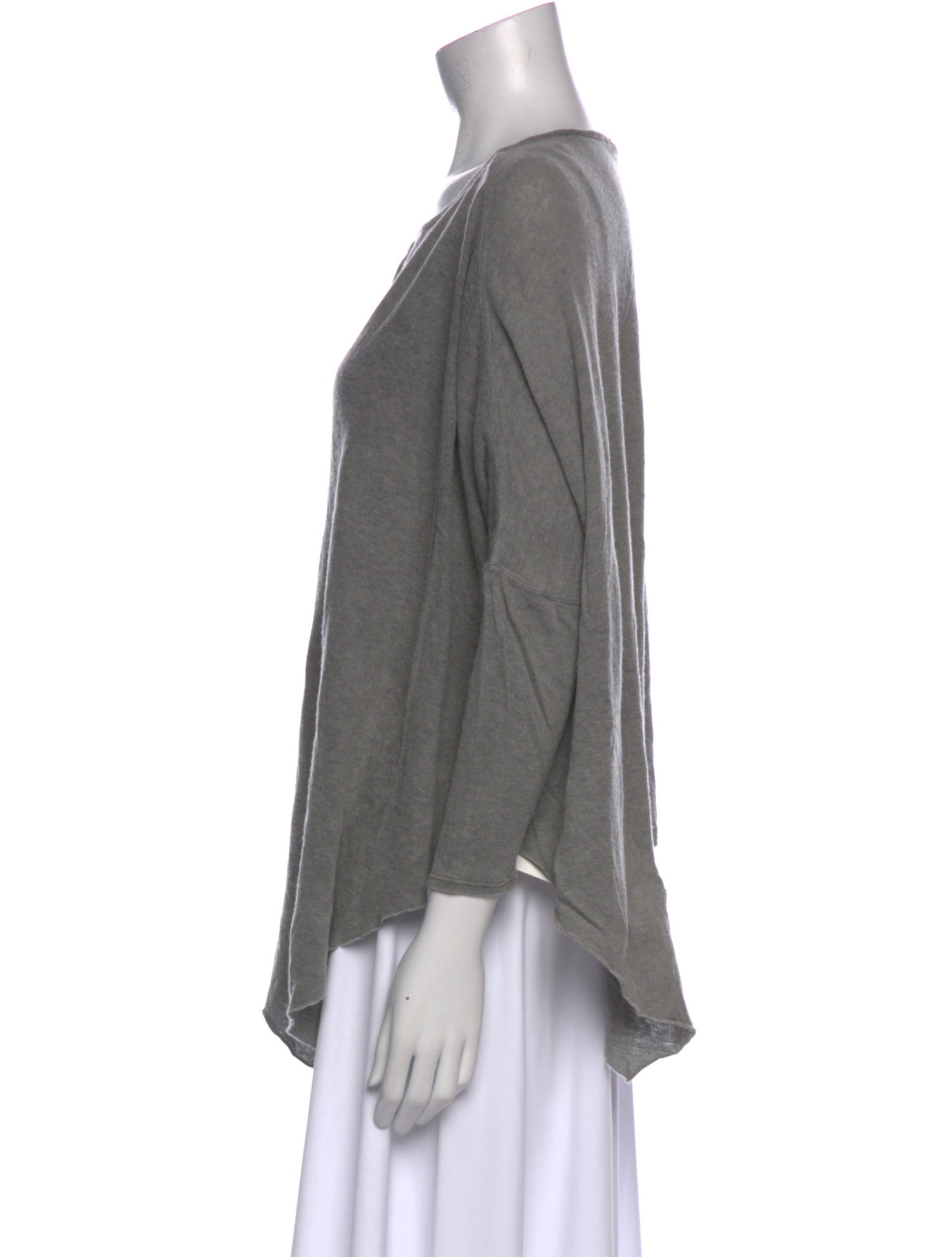 Helmut Lang Scoop Neck Three-Quarter Sleeve Top