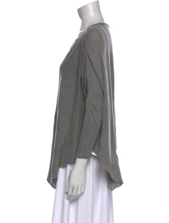 Helmut Lang Scoop Neck Three-Quarter Sleeve Top