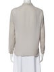 Helmut Lang V-Neck Long Sleeve Button-Up Top