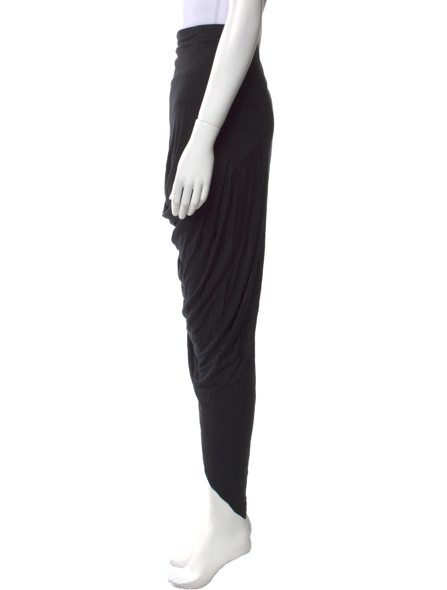 Helmut Lang Ruffle Embellishment Midi Length Skirt