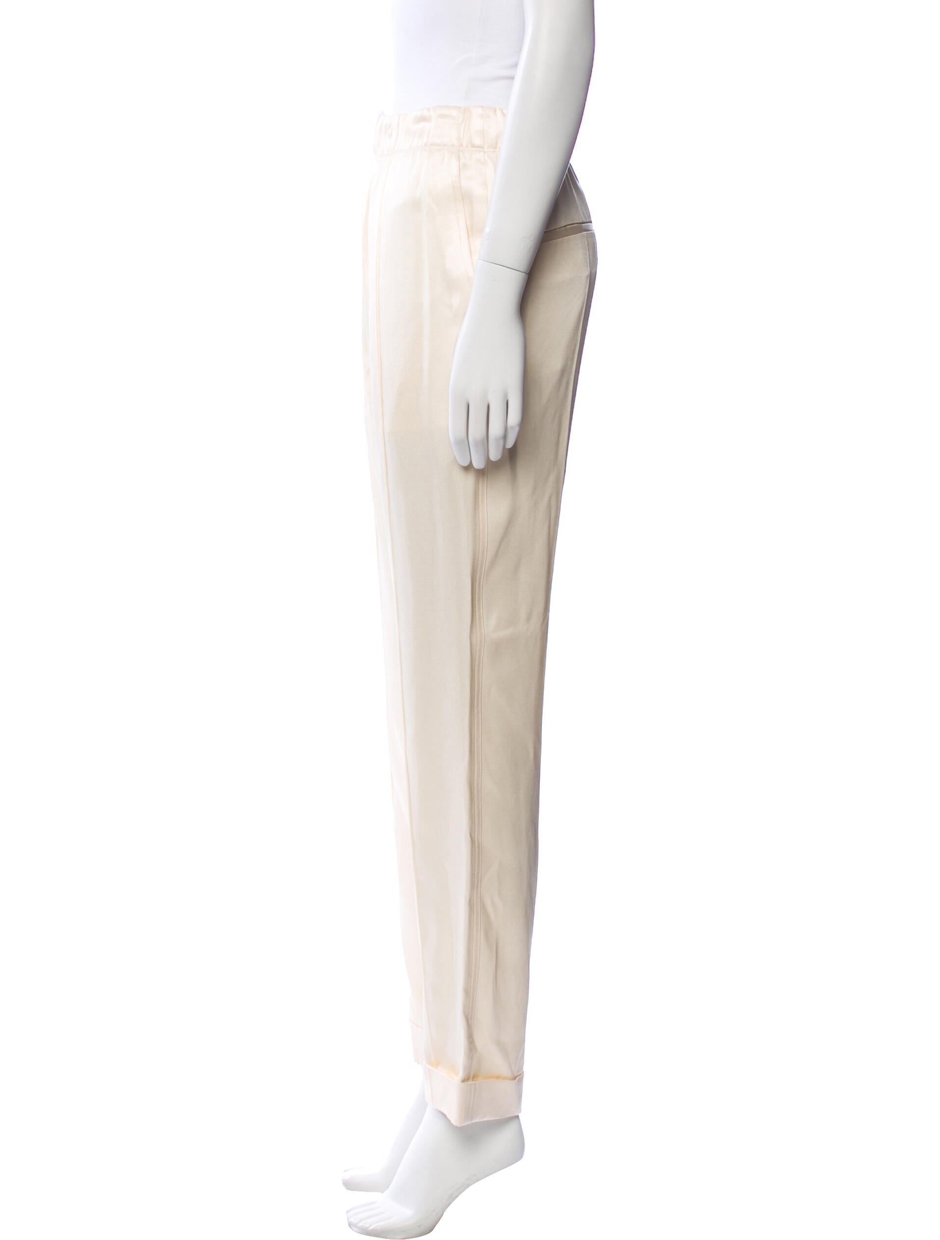 Helmut Lang Silk Straight Leg Pants w/ Tags