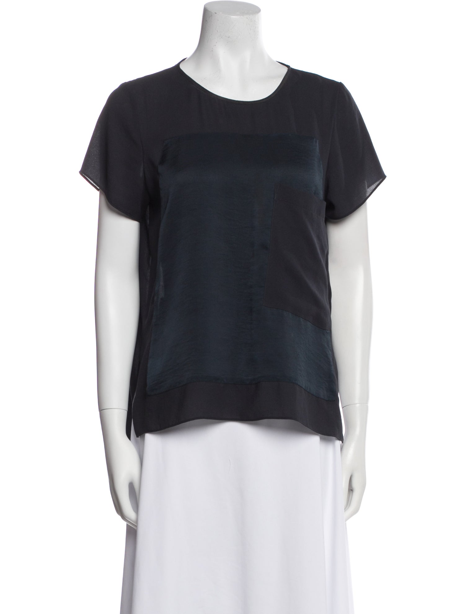 Helmut Lang Scoop Neck Short Sleeve T-Shirt