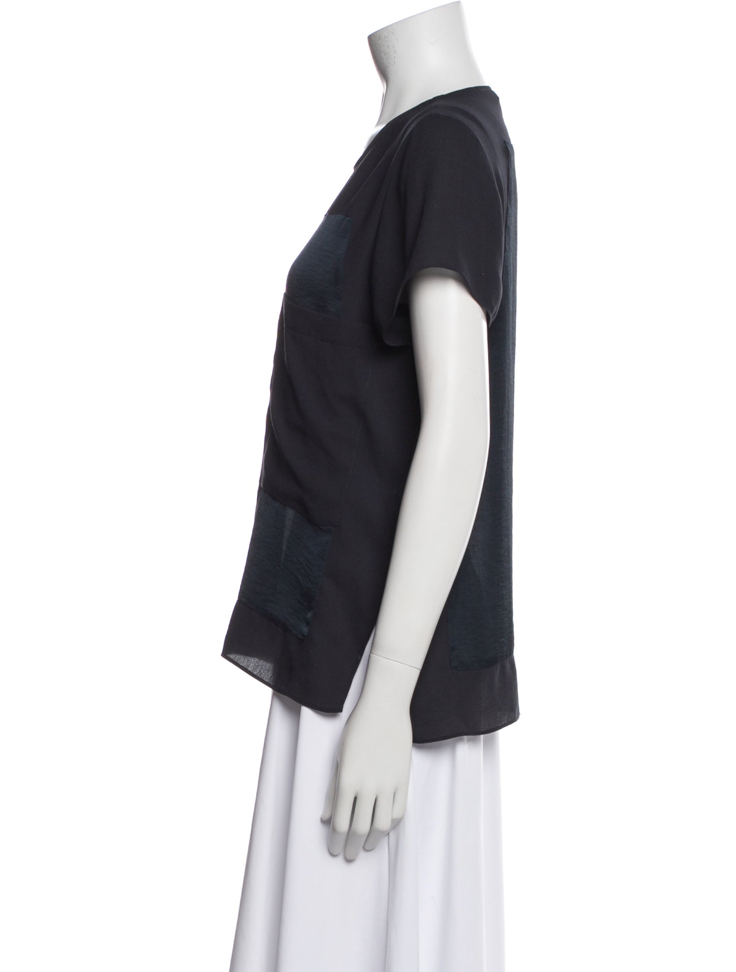 Helmut Lang Scoop Neck Short Sleeve T-Shirt