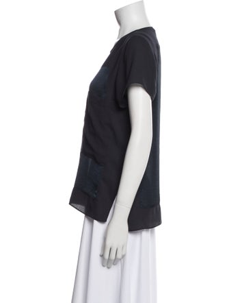 Helmut Lang Scoop Neck Short Sleeve T-Shirt