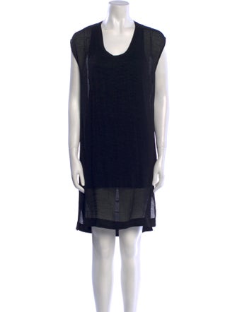 Helmut Lang Scoop Neck Mini Dress
