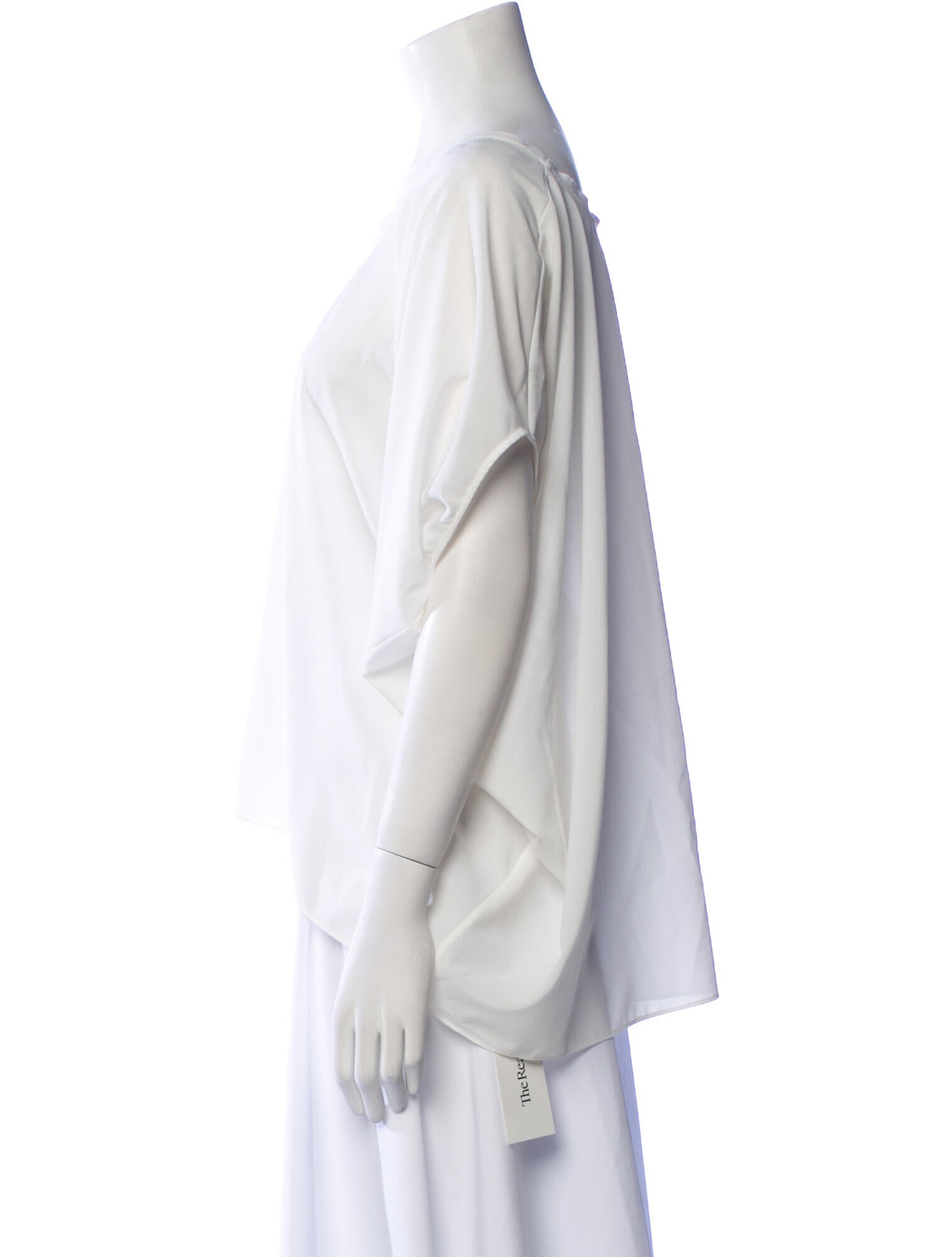 Helmut Lang Bateau Neckline Short Sleeve Blouse