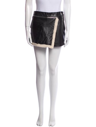 Helmut Lang Leather Mini Shorts