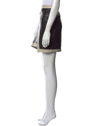 Helmut Lang Leather Mini Skirt