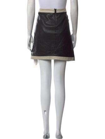 Helmut Lang Leather Mini Skirt