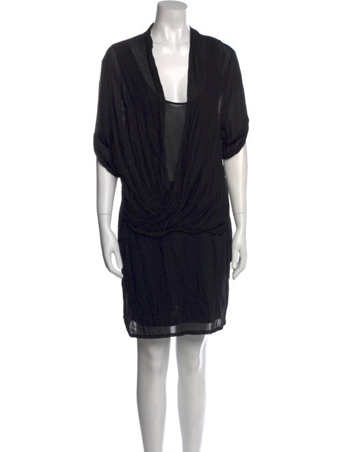 Helmut Lang V-Neck Mini Dress